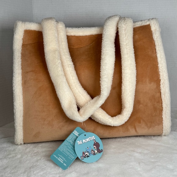 POP MART x The Monsters Labubu- Classic Bag Series- Plush Tote Bag Brown (US) - Picture 7 of 12